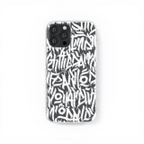 Transparent silicone case "White hieroglyphs"