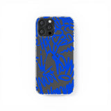 Transparent silicone case "Blue graffiti 4"
