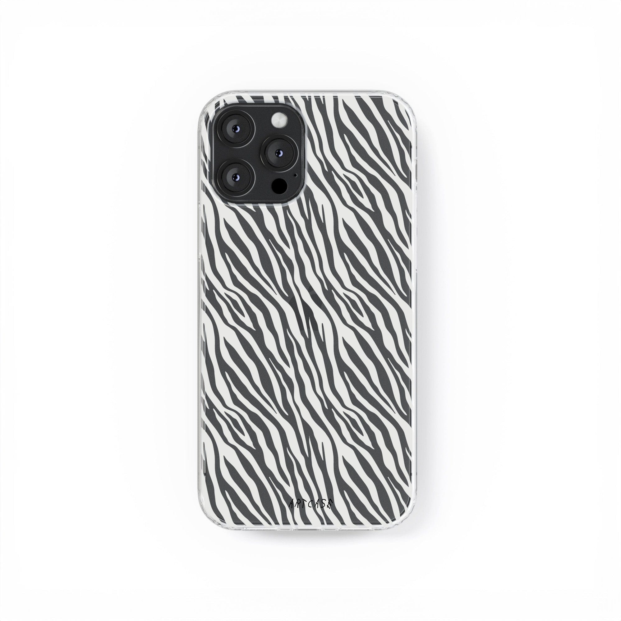 Transparent silicone case "White zebra"