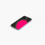 Transparent silicone case "Pink amore"