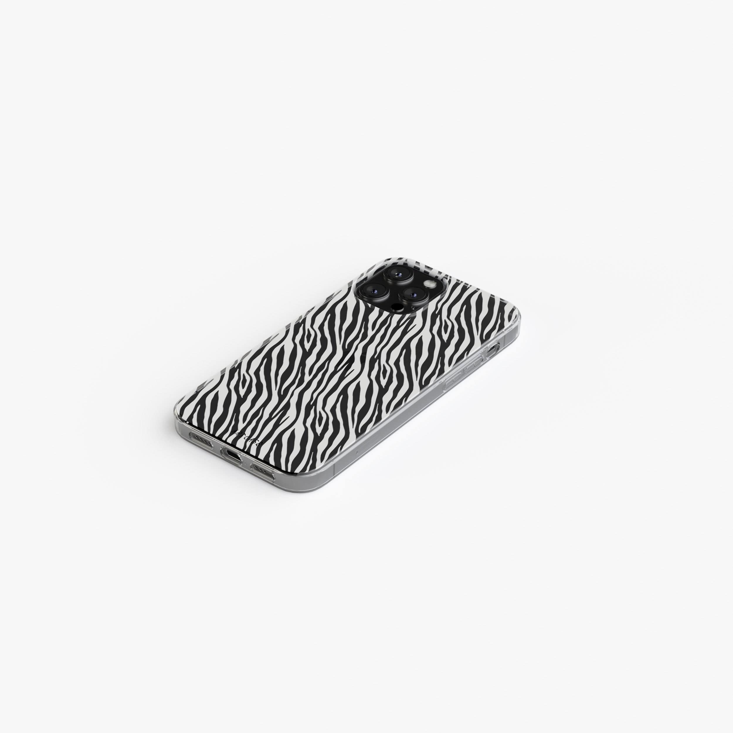 Transparent silicone case "White zebra"