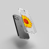 Transparent silicone case "Sunflower"