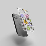 Transparent silicone case "Flower collage"