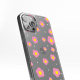 Transparent silicone case "Floral tenderness"
