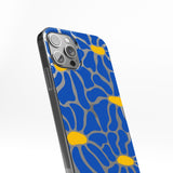 Transparent silicone case "Blue fantasy"