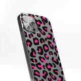 Transparent silicone case "Pink trace"