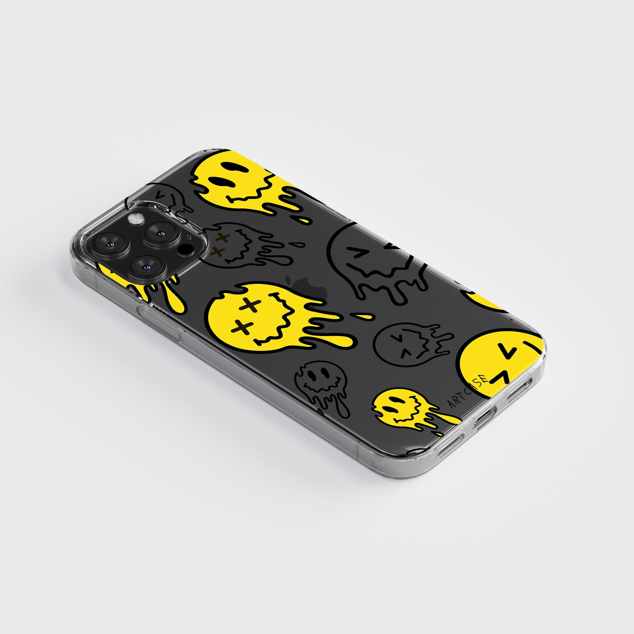 Transparent silicone case "Scarry smiles"