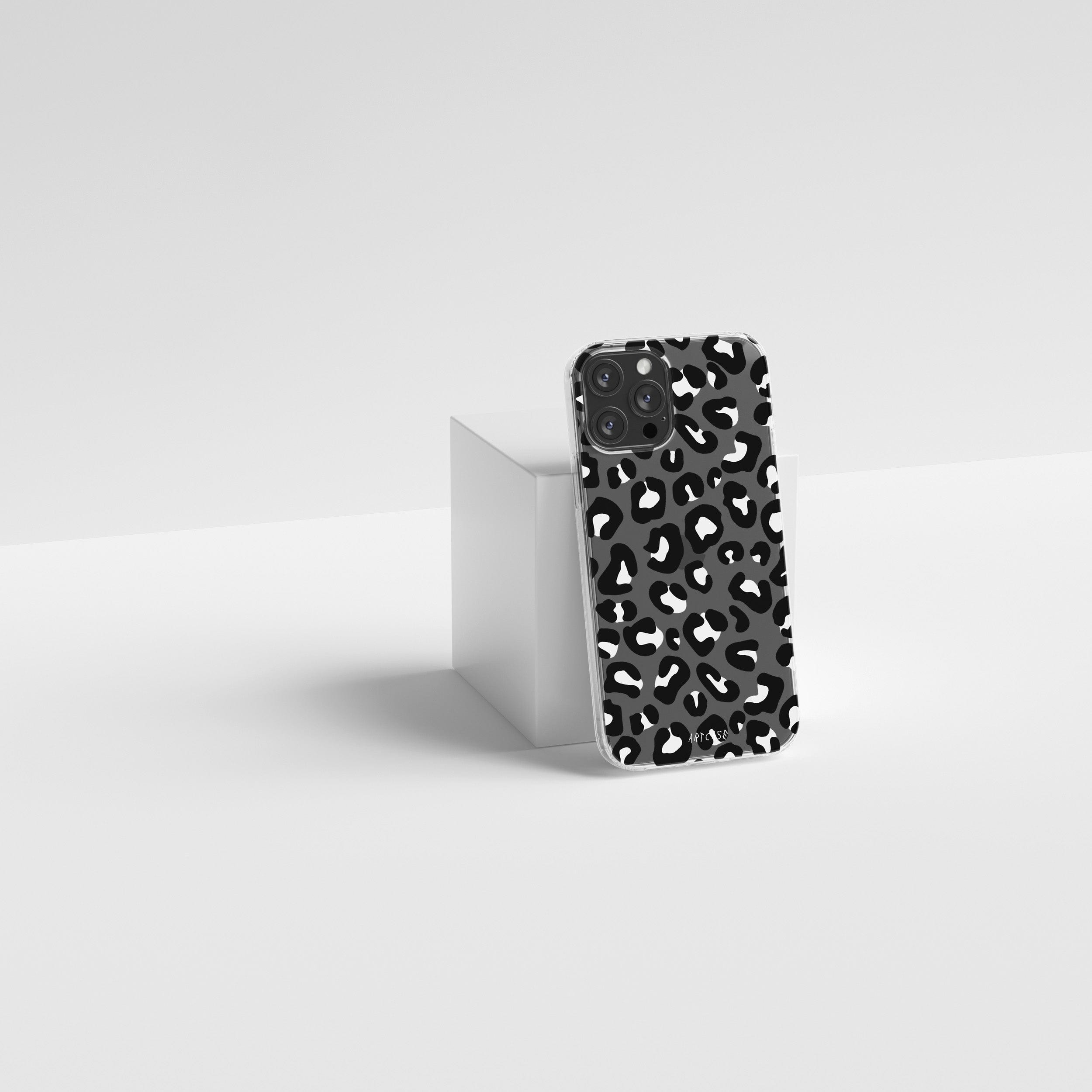 Transparent silicone case "Leopard pattern"