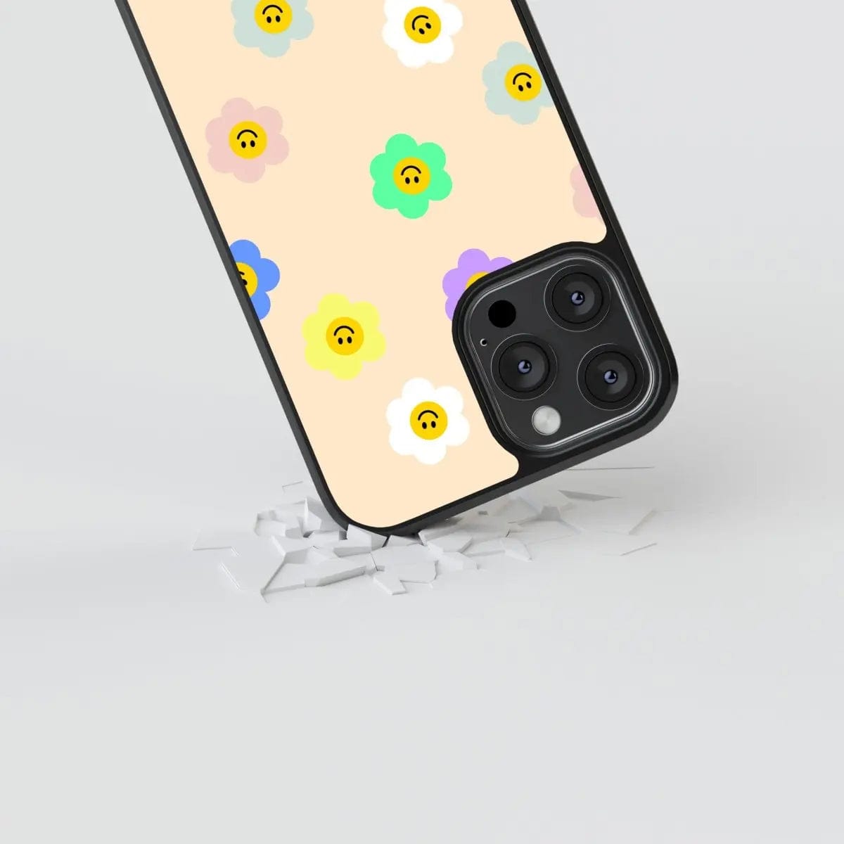 Phone case "Daisies with smileys" - Artcase