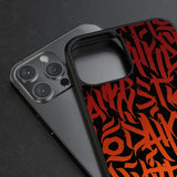 Phone case "Orange hieroglyphs" - Artcase