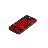 Phone case "Red graffiti on black background" - Artcase