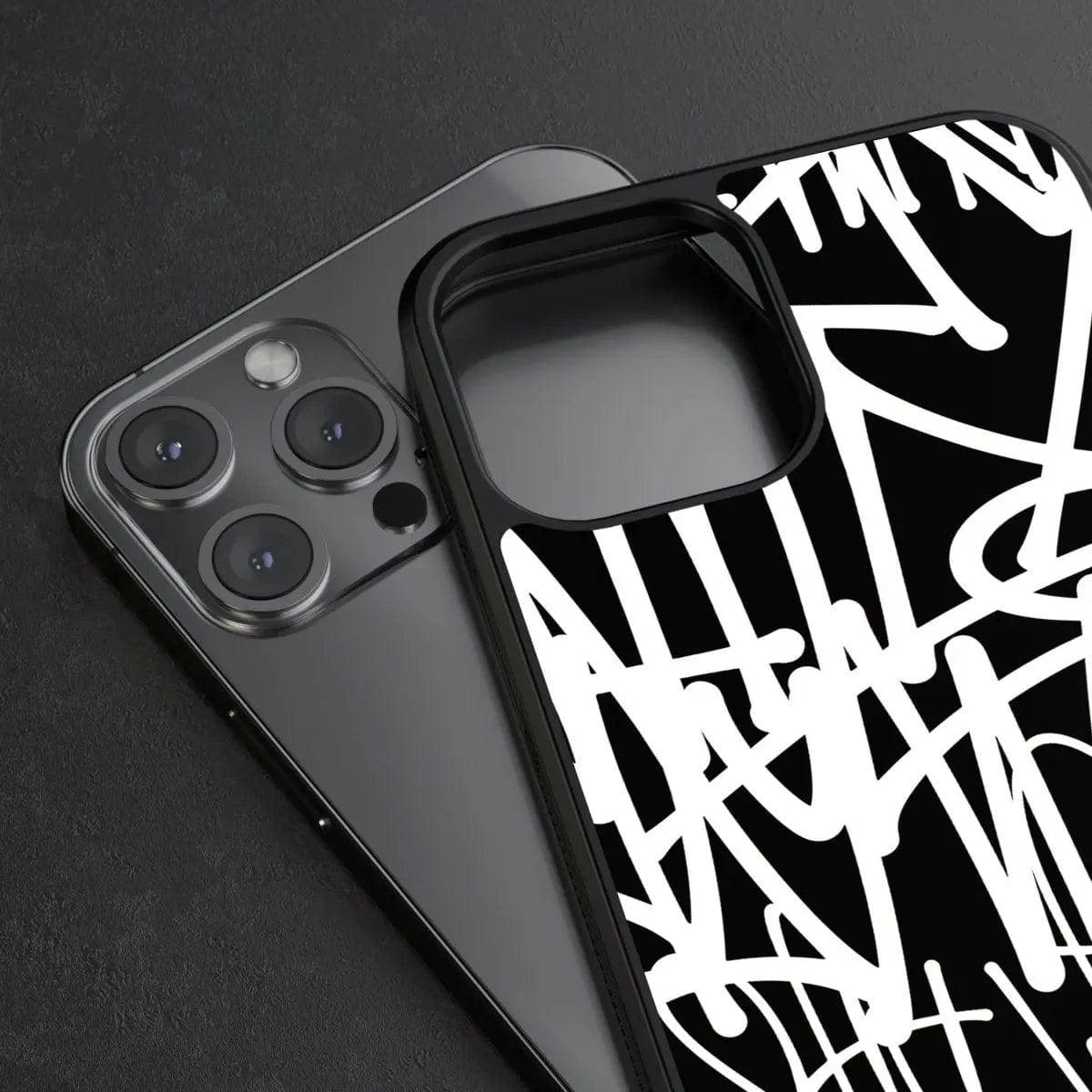 Phone case "White graffiti 3" - Artcase