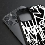Phone case "White graffiti 3" - Artcase