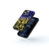 Phone case "Yellow-blue graffiti 3" - Artcase